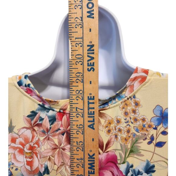 Johnny Was Wildflower Women's Size‎ Large Crew Blouse Shirt Swing Bamboo - Picture 3 of 5